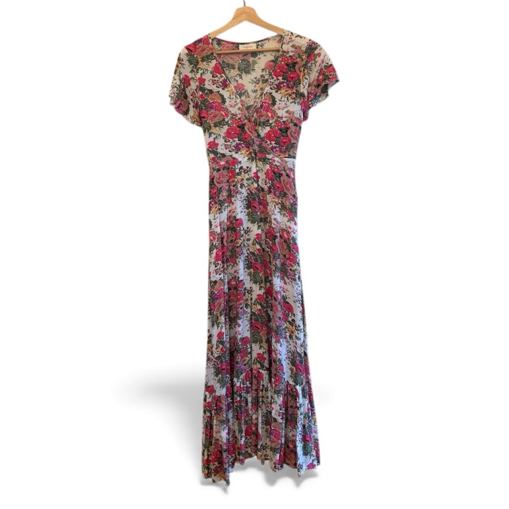 Provence Faux‎ Wrap Maxi Dress - Picture 6 of 8